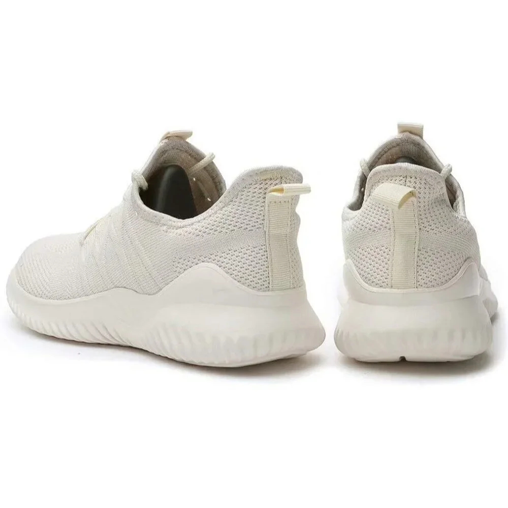 Women's Ladies Walking Running Shoes Slip On Lightweight Tennis Sneakers Beige
